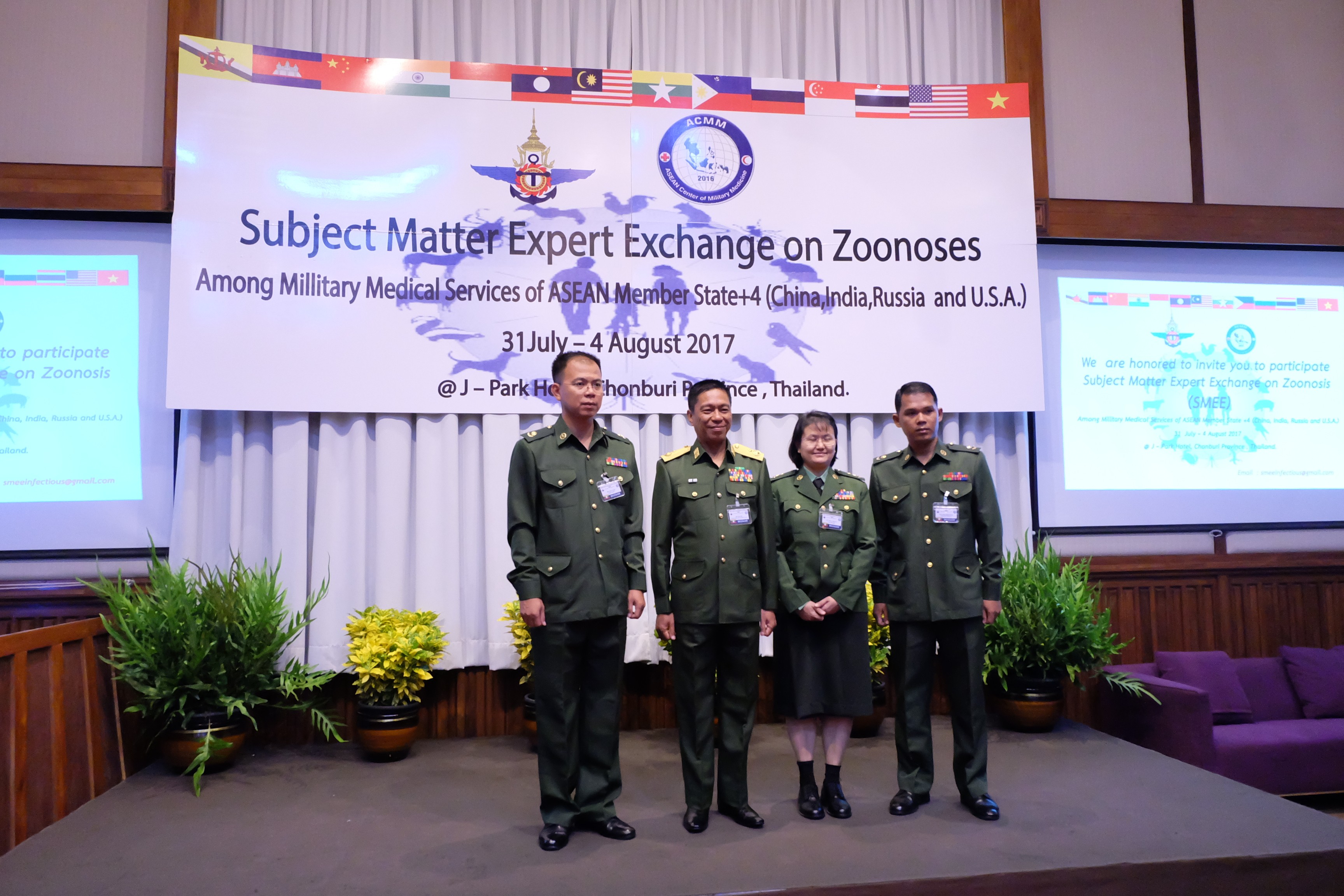 Subject Matter Expert Exchange on Zoonoses Among Millitary Medical Services of ASEAN Member State+4(China,India,Russia and U.S.A.),Chonburi Province,Thailand. photo 8